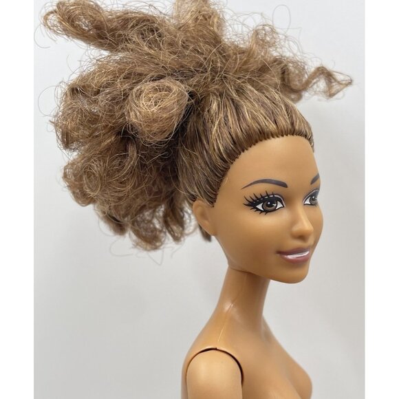2015 Barbie Doll African American Curly Hair Redress Nude for OOAK - Picture 3 of 9